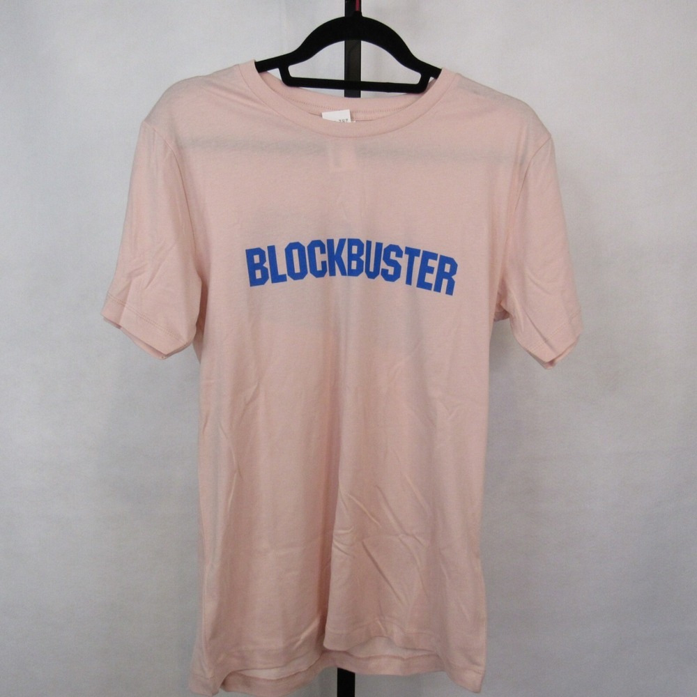 Blockbuster Video Store T-Shirt Pink Womens Bend Oregon SZ S NWT